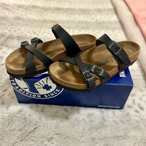 Black Strappy Birkenstock Sandals